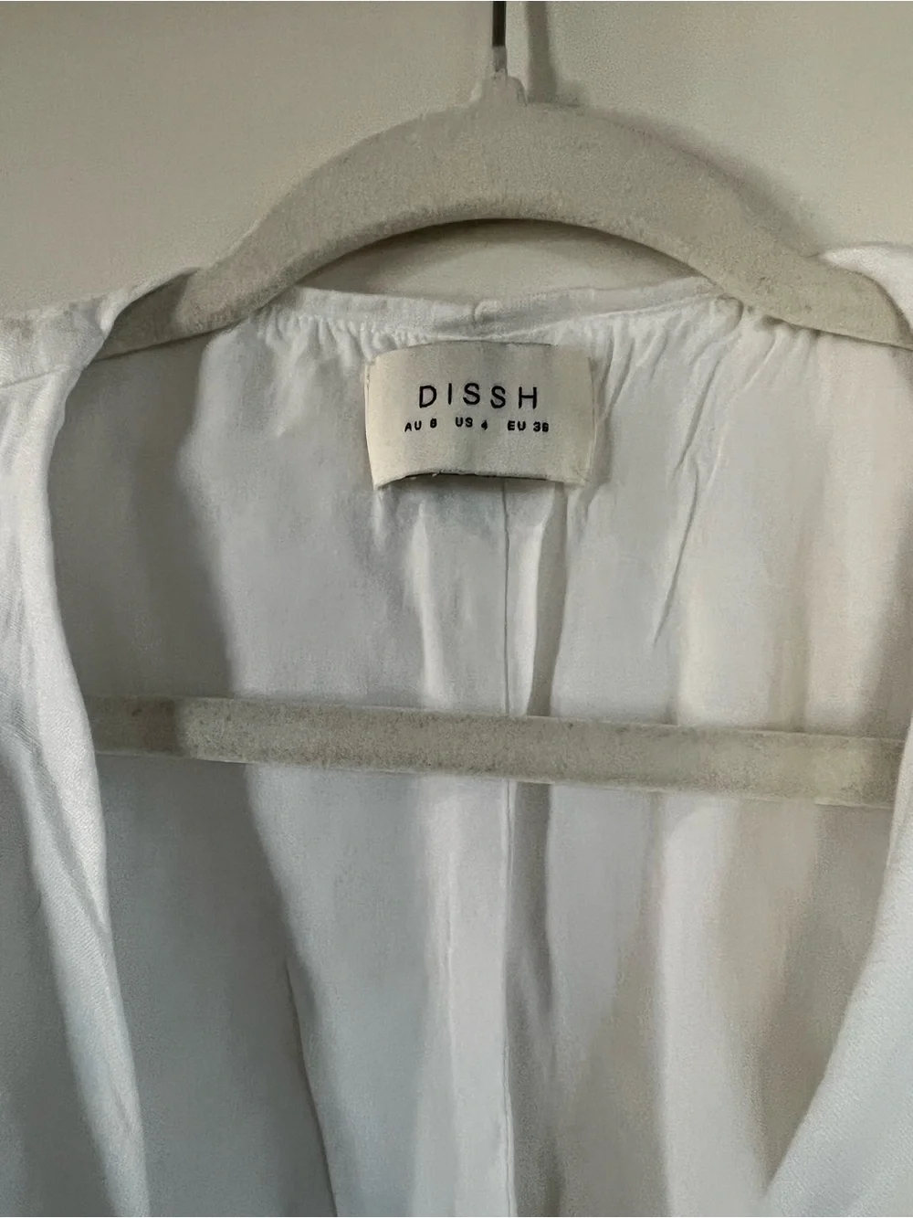 Dissh - Linen Tie-Front Puff Sleeve Crop Top - White